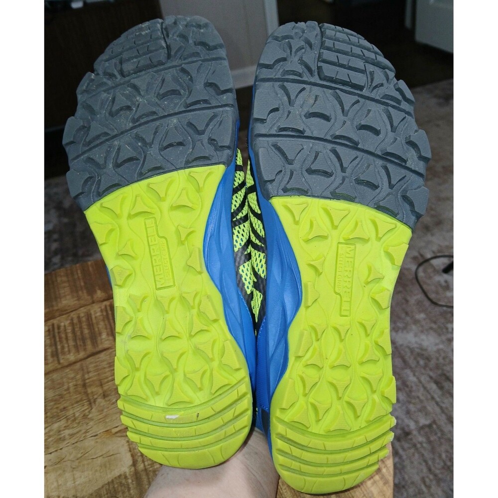 Merrell ML-BOYS HYDRORUN 2.0 Water Trail Shoes Blue Neon Yellow Size US 6M EU 37 - Picture 12 of 16